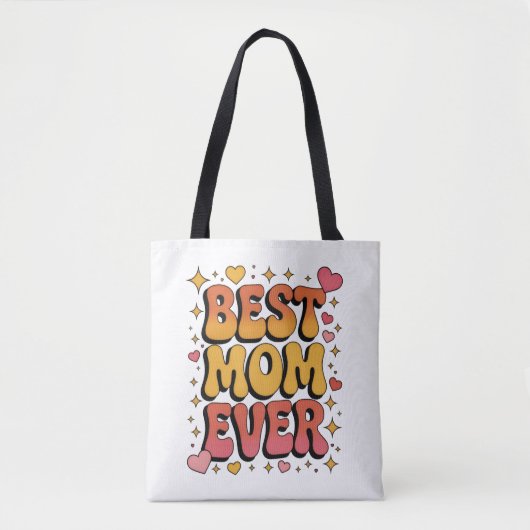Beste Mutter überhaupt Retro Groovy-Tasche Tasche (Vorderseite)