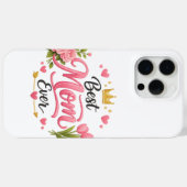 Beste Mutter überhaupt Rosa Blumenkrone Handyhülle Case-Mate iPhone Hülle (Rückseite (Horizontal))