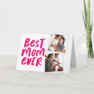 Beste Mutter überhaupt rosa Foto Muttertagskarte Karte
