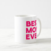 Beste Mutter überhaupt Rosa Kaffeetasse (VorderseiteRechts)
