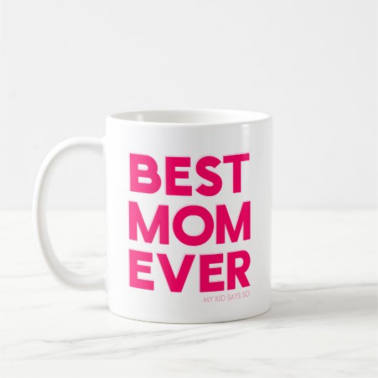 Beste Mutter überhaupt Rosa Kaffeetasse (Links)