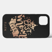 Beste Mutter überhaupt Roségold Custom Name Mutter Case-Mate iPhone Hülle (Rückseite (Horizontal))