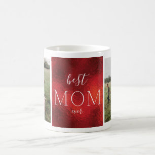 Beste Mutter überhaupt ROT Weihnachten Folie Benut Kaffeetasse