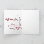 Beste Mutter überhaupt rote Liebe spanische Grenze Karte (Innenseite)