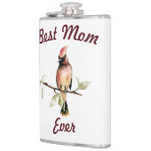 Beste Mutter überhaupt Roter Kardinal-Flasche Flachmann (Links)