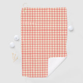 "Beste Mutter überhaupt"-rotes Gingham-Handtuchset Golfhandtuch (Insitu)