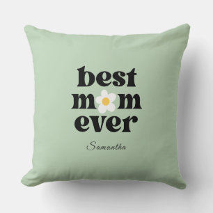Beste Mutter überhaupt Salbeigrün zum Muttertag Kissen
