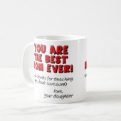 Beste Mutter überhaupt Sarkastischer Lustiger Gesc Kaffeetasse (Vorderseite Links)