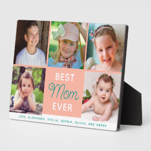 Beste Mutter überhaupt Schrift 5 Fotos Familie Fotoplatte