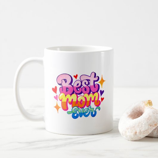 Beste Mutter überhaupt (Stil 1) Kaffeetasse (Mit Donut)