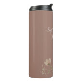Beste Mutter überhaupt, süß, minimalistisch, Blume Thermosbecher (Nach links gedreht)