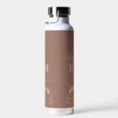 Beste Mutter überhaupt, Süß, Minimalistisch, Blume Trinkflasche (Rechts)