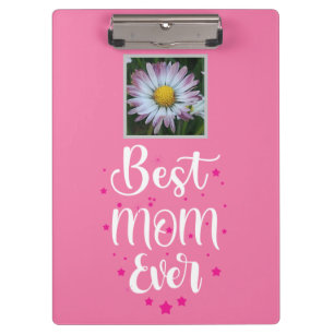 Beste Mutter überhaupt, süße Gänseblümchen-Schreib Klemmbrett