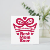 Beste Mutter überhaupt – Süßes Muttertagsgeschenk- (Stehend Vorderseite)