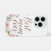 Beste Mutter überhaupt – Telefonhülle mit floraler iPhone Hülle (Rückseite (Horizontal))