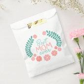 Beste Mutter überhaupt Text in floralem Rahmen Geschenktütchen (Versiegelt)