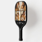 Beste Mutter überhaupt Vier-Foto-Collage Pickleball Schläger (Links)