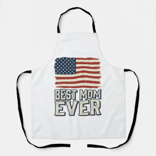 Beste Mutter überhaupt Vintage-Amerikanisches-Flag Schürze