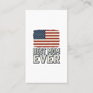 Beste Mutter überhaupt Vintage-Amerikanisches-Flag Visitenkarte