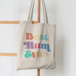 Beste Mutter überhaupt Vintage-Retro-Schrift Mutte Tragetasche