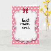 Beste Mutter überhaupt Vintage Style Karte (Gelbe Blume)