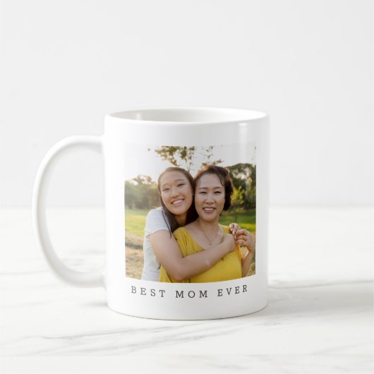 Beste Mutter überhaupt Vollfoto Personalisiert Kaffeetasse (Links)