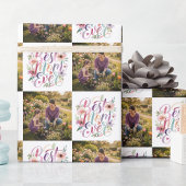 Beste Mutter überhaupt Wasserfarben-Blumenmuster i Geschenkpapier