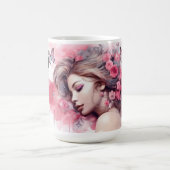Beste Mutter überhaupt Wasserfarben-Rose Kaffeetasse (Mittel)