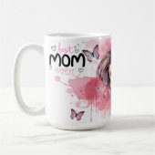 Beste Mutter überhaupt Wasserfarben-Rose Kaffeetasse (Links)