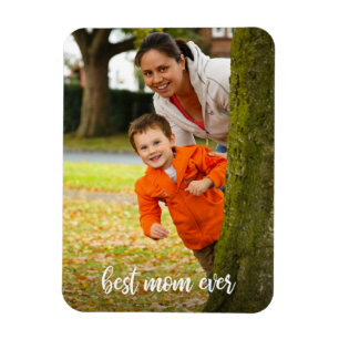 Beste Mutter überhaupt Weiße Schrift Benutzerdefin Magnet