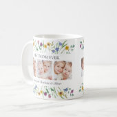 Beste Mutter überhaupt Wildblumen-Foto Kaffeetasse (Vorderseite Links)