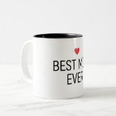 Beste Mutter überhaupt Zweifarbige Tasse (Vorderseite Links)