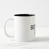Beste Mutter überhaupt Zweifarbige Tasse (Links)