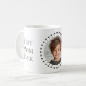 Beste Mutter / Vater überhaupt, Foto & graue Herze Kaffeetasse (Vorderseite Links)