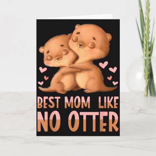 Beste Mutter wie kein Otter für Mutter Karte (Vorderseite)