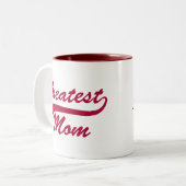 beste Mutter Zweifarbige Tasse (Vorderseite Links)