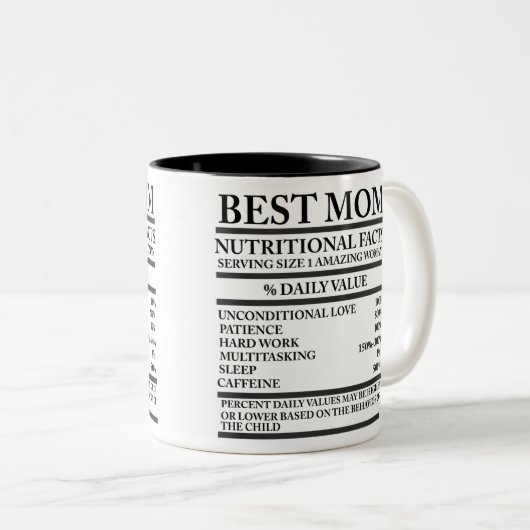 Beste Mutter Zweifarbige Tasse (VorderseiteRechts)