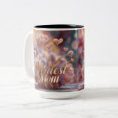 beste Mutter Zweifarbige Tasse (Vorderseite Links)