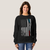 Beste Mutti ever US-amerikanische Flagge Muttertag Sweatshirt (Vorne ganz)