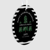 Beste Nachbarn je Elegante Pine Trees Weihnachten Ornament (Vorderseite)