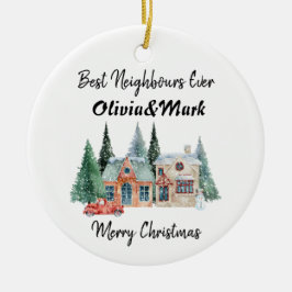 Beste Nachbarn je Keramik Ornament