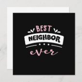 Beste Nachbarschaft je Geschenkidee Einladung (Vorne/Hinten)