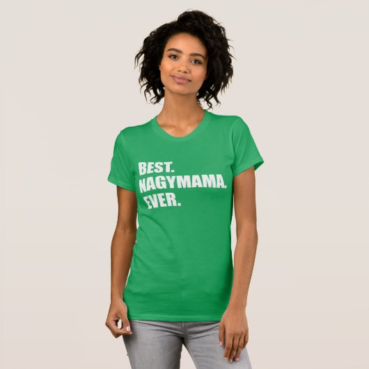 Beste Nagymama überhaupt ungarische Großmutter T-Shirt (Vorne ganz)