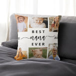 Beste NaNa Ever - Enkel Foto Collage Kissen<br><div class="desc">Feiern Sie das "Beste NaNa Ever" mit diesem personalisierten Grandchildren Foto Collage Throw Kissen. Dieses nachdenkliche Geschenk besticht durch eine liebevoll arrangierte Collage aus hochgeliebten Fotos, die besondere Momente einfangen, ergänzt durch eine herzliche Botschaft. Aus hochwertigem, weichem Stoff gefertigt, bietet es Komfort und Stil in jedem Wohnbereich. Die herausnehmbare Abdeckung...</div>