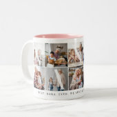 Beste Nana je, 10 Foto Grid-Geschenk für Oma Zweifarbige Tasse (Vorderseite Links)