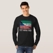 Beste Nana je American Kuwait Flag Grafik Mutter T-Shirt (Vorne ganz)