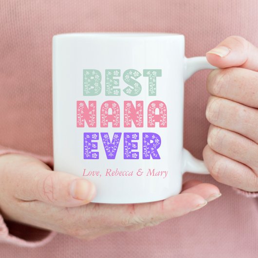 Beste Nana je Floral Kaffeetasse
