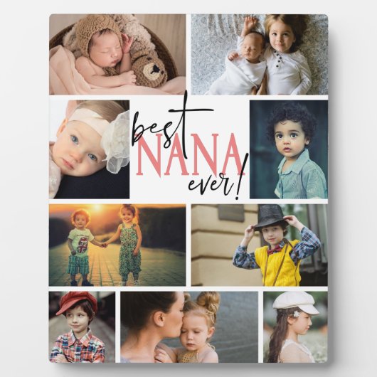 Beste Nana je Foto Collage Fotoplatte (Vorderseite)