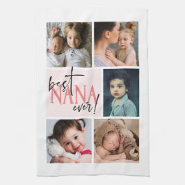 Beste Nana je Foto Collage Geschirrtuch