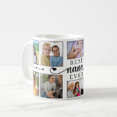Beste Nana je Foto Collage Herzbuch Kaffeetasse (Vorderseite Links)